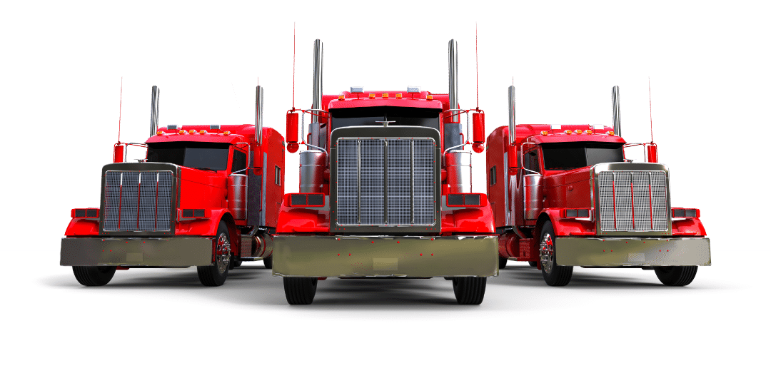 image of three trucks
