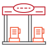 Gas station icon image